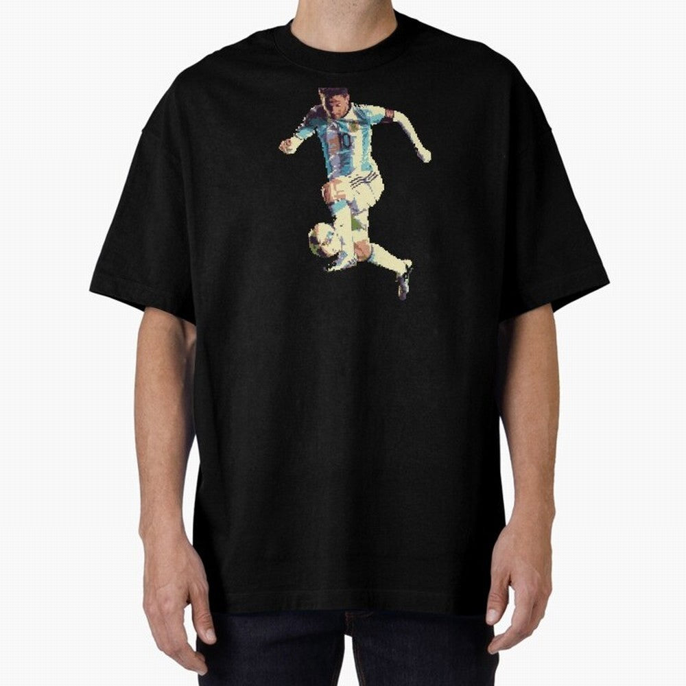 Lionel Messi Oversized T-Shirt Cheer for FIFA World Cup 2026 Group Stage for Fans of Haaland and England, France and Netherlands, Bringing Match Day Excitement, Supporter Culture, Golden Goals and Global Football Passion; Great for Watch Parties,