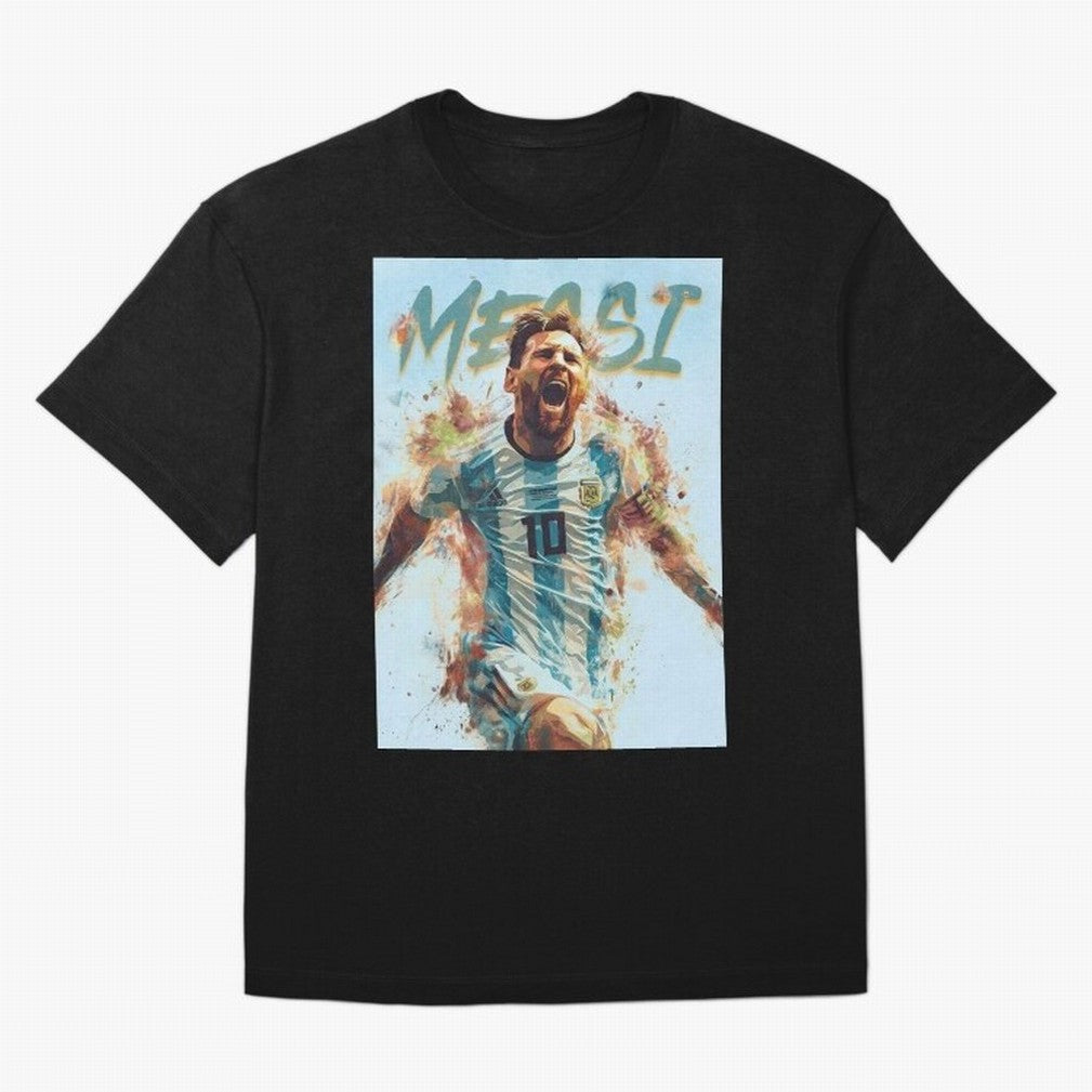 MiaMessi Premium Oversized T-Shirt Celebrate the Road through FIFA World Cup 2026 Group Stage Capturing Mbappe, Spain Energy, Retro Football Energy, Iconic Rivalries, Trophy Chase Drama and Stadium Atmosphere; Perfect for Fans, Collectors, Family