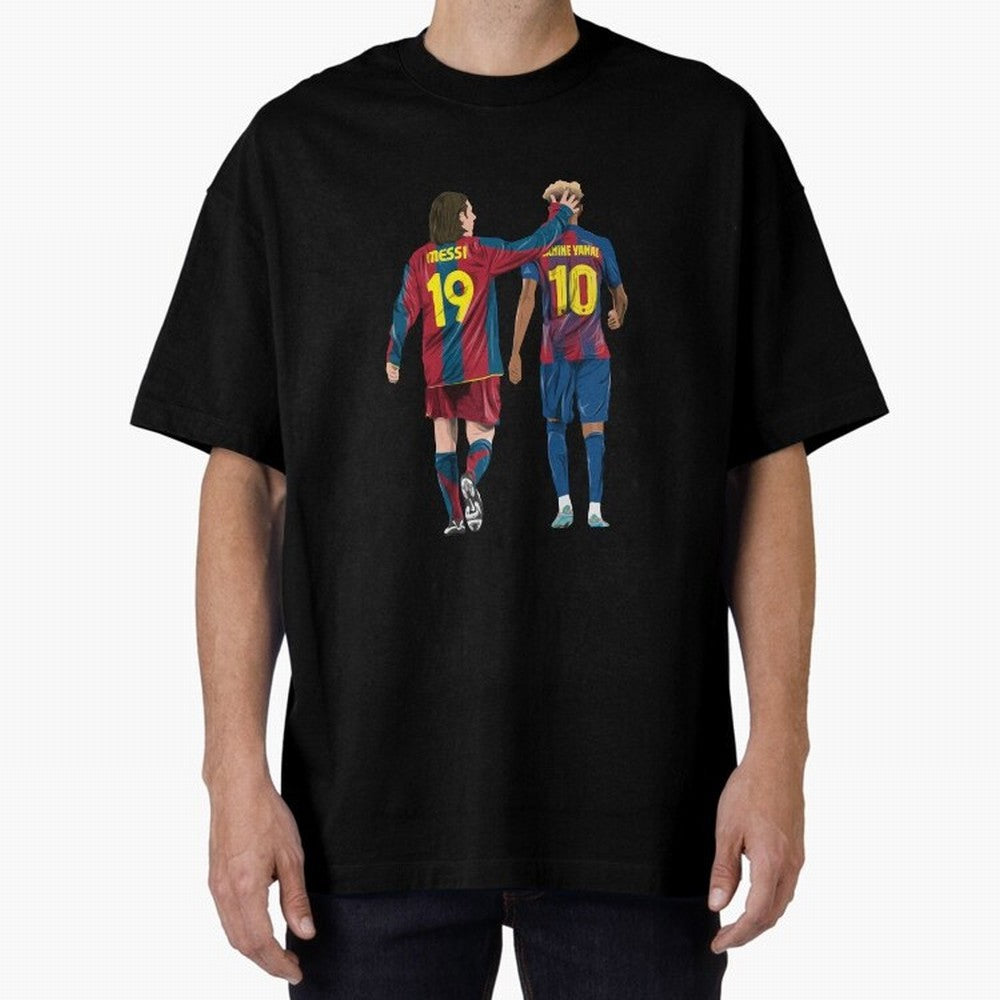 Lionel Messi and Friend Oversized T-Shirt Follow the Road to the FIFA World Cup 2026 USA Canada Mexico Journey through Haaland and Mbappe Highlights, England and Germany Pride, Tournament Hype, Historic Matchups, Family Viewing Parties and Global