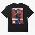 Lionel Messi 2009 UCL Barcelona Poster Oversized T-Shirt Bring International Match Energy to FIFA World Cup 2026 Group Stage Filled with Haaland, Argentina Energy, Vintage Soccer Flavor, Modern Football Stars, National Flags and Final Night