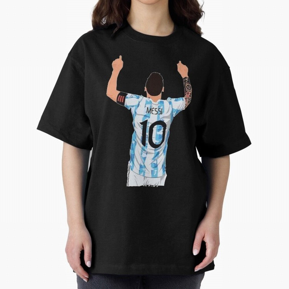 Lionel Messi Oversized T-Shirt Bring Match Day Fire to FIFA World Cup 2026 USA Canada Mexico Spirit, Made for France, CR7, Tournament Hype, Historic Matchups, Family Viewing Parties and Global Sports Pride; Great for Watch Parties, Sports Bars,