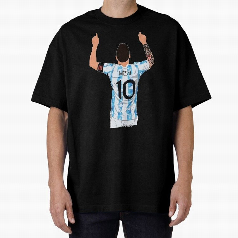 Lionel Messi Oversized T-Shirt Bring Match Day Fire to FIFA World Cup 2026 USA Canada Mexico Spirit, Made for France, CR7, Tournament Hype, Historic Matchups, Family Viewing Parties and Global Sports Pride; Great for Watch Parties, Sports Bars,