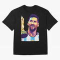 Messi wpap pop art Classic T-Shirt Celebrate Unforgettable Nights in Match Day Hype around FIFA World Cup 2026 Group Stage, Haaland, Spain, Global Supporter Spirit, Legendary Goals, National Colors and Tournament Celebration; Perfect for People Who