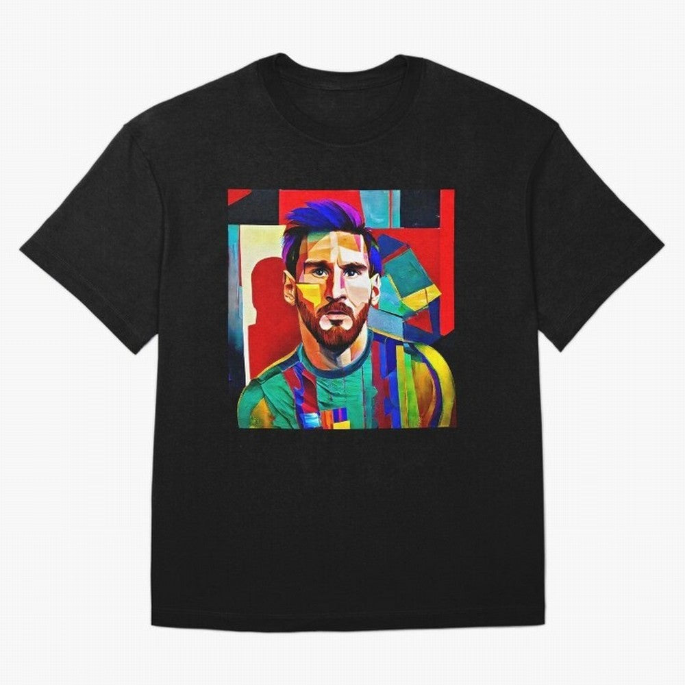 digital image of Messi Oversized T-Shirt Show Your Tournament Heart for the FIFA World Cup 2026 Journey through Mbappe Highlights, Spain Pride, Worldwide Fan Energy, Dramatic Goals, Stadium Lights and Championship Celebrations; Ideal for Football