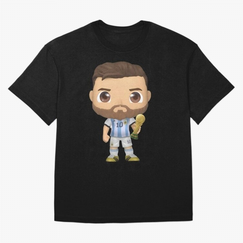 Messi_Champion Oversized T-Shirt Embrace FIFA World Cup 2026 Featuring Messi, CR7 and Mbappe, England and Germany Energy, Championship Spirit, Famous Goals, Roaring Crowds and International Football Unity; Great for Supporters Who Love Legendary