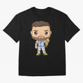 Messi_Champion Oversized T-Shirt Embrace FIFA World Cup 2026 Featuring Messi, CR7 and Mbappe, England and Germany Energy, Championship Spirit, Famous Goals, Roaring Crowds and International Football Unity; Great for Supporters Who Love Legendary