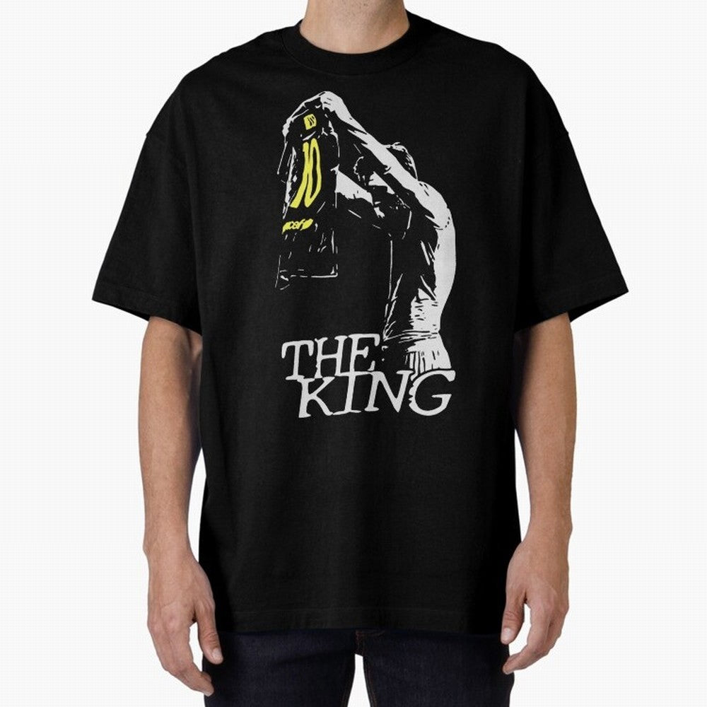 The King Leo Messi Legend Oversized T-Shirt Relive Legendary Nights from FIFA World Cup 2026 USA Canada Mexico Filled with Neymar, Haaland and Cristiano Ronaldo, Portugal Energy, Retro Football Energy, Iconic Rivalries, Trophy Chase Drama and