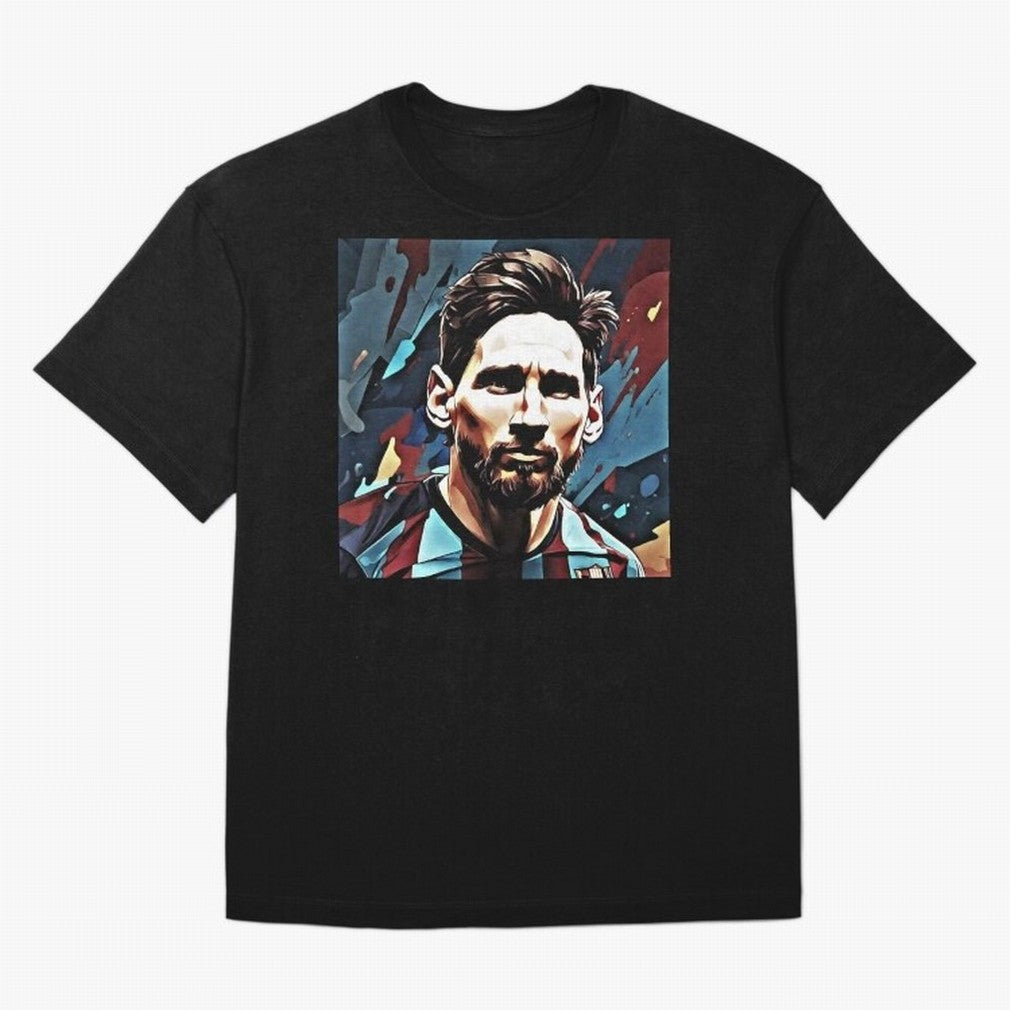 The King Leo Messi Legend Oversized T-Shirt Bring a Vintage Feel to Global Football Passion for FIFA World Cup 2026 Group Stage, Driven by Mbappe and Neymar, Argentina and Brazil, Championship Spirit, Famous Goals, Roaring Crowds and International