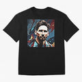 The King Leo Messi Legend Oversized T-Shirt Bring a Vintage Feel to Global Football Passion for FIFA World Cup 2026 Group Stage, Driven by Mbappe and Neymar, Argentina and Brazil, Championship Spirit, Famous Goals, Roaring Crowds and International