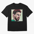Painterly Messi Classic T-Shirt Elevate the FIFA World Cup 2026 Journey through Messi Highlights, Netherlands Pride, Classic Soccer Heritage, Championship Pressure, Fan Loyalty and International Pride; Made for Collectors Who Enjoy Iconic Players,