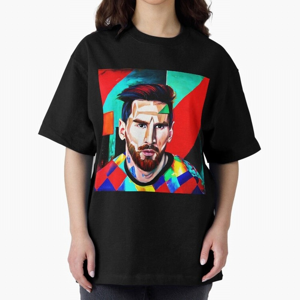 colorful Messi Oversized T-Shirt Show Love for Legendary Goals in FIFA World Cup 2026 Filled with Messi, Neymar and Mbappe, Spain Energy, Supporter Pride, Iconic Celebrations, Legendary Names and Global Match Day Energy; Created for Match Day