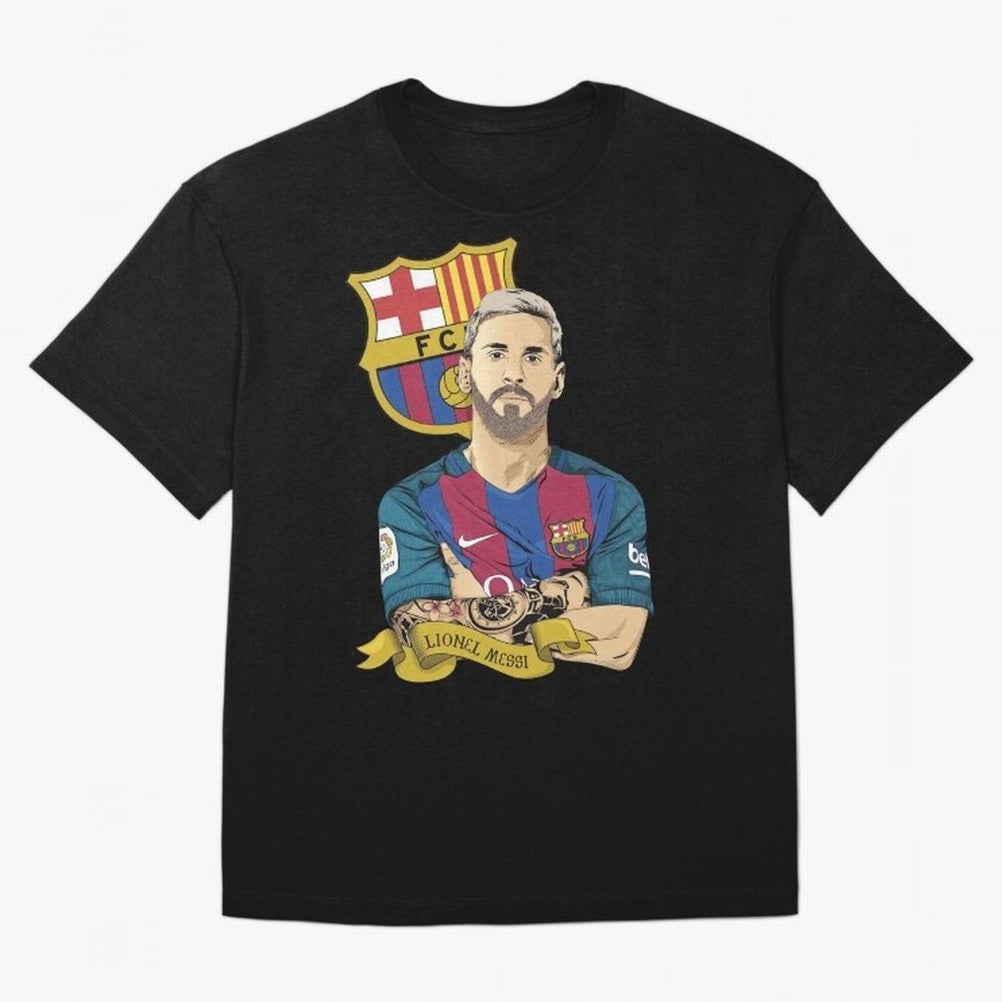 Lionel Messi (Barcelona) artwork Classic T-Shirt Represent FIFA World Cup 2026 Group Stage for Fans of Mbappe and Neymar and Spain and Netherlands, Bringing Global Supporter Spirit, Legendary Goals, National Colors and Tournament Celebration; Ideal