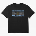 Everybody Gangsta - Lionel Messi - Ankara Messi Classic T-Shirt Support the FIFA World Cup 2026 USA Canada Mexico Journey through Haaland and Mbappe Highlights, England, France and Netherlands Pride, Vintage Soccer Flavor, Modern Football Stars,