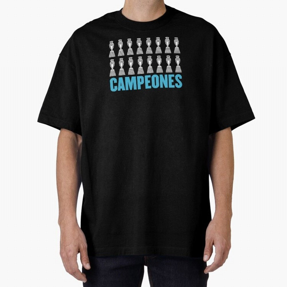 Campeones! Classic T-Shirt Support Global Football Passion for FIFA World Cup 2026, Driven by Haaland and Mbappe, Argentina, France and Brazil, Soccer Culture, Superstar Moments, National Team Dreams and Competitive Fire; Made for Collectors Who