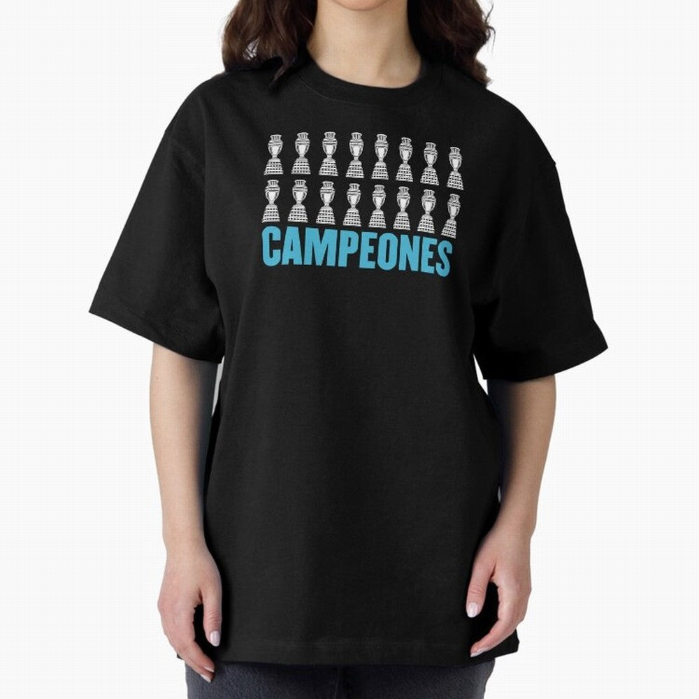 Campeones! Classic T-Shirt Support Global Football Passion for FIFA World Cup 2026, Driven by Haaland and Mbappe, Argentina, France and Brazil, Soccer Culture, Superstar Moments, National Team Dreams and Competitive Fire; Made for Collectors Who