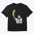 Messi wpap pop art Oversized T-Shirt Make Your Look Match Match Day Hype around FIFA World Cup 2026 Group Stage, CR7, England and Germany, Worldwide Fan Energy, Dramatic Goals, Stadium Lights and Championship Celebrations; Great for Watch Parties,