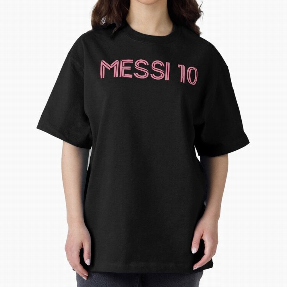 Messi Inter Miami Oversized T-Shirt Follow Every Goal of FIFA World Cup 2026 Spirit, Capturing Spain, Messi, CR7 and Mbappe, Football Passion, Legendary Performances, Festival Vibes and Supporter Community; Ideal for Passionate Fans Who Love