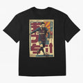Retro 70's Japanese Messi Oversized T-Shirt Celebrate Supporters United by Global Football Passion for FIFA World Cup 2026 USA Canada Mexico, Celebrating Cristiano Ronaldo, Haaland and CR7, England and Germany, Tournament Hype, Historic Matchups,