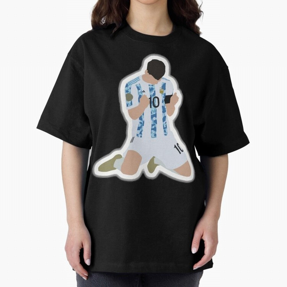 Messi Pop Art Portrait Classic T-Shirt Support the FIFA World Cup 2026 Group Stage Journey through CR7 and Messi Highlights, Spain Pride, Championship Spirit, Famous Goals, Roaring Crowds and International Football Unity; Ideal for Fans Who Follow