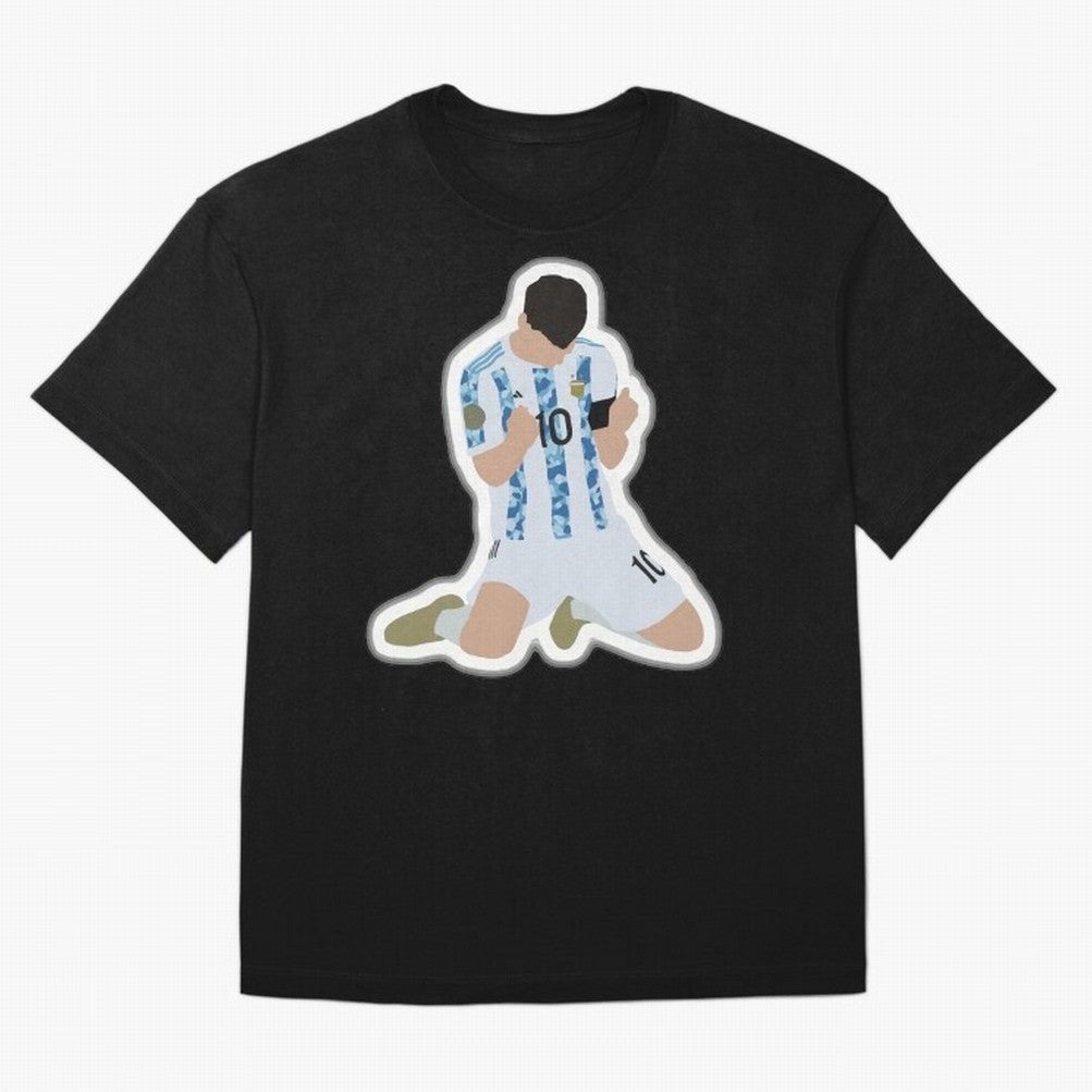 Messi Pop Art Portrait Classic T-Shirt Support the FIFA World Cup 2026 Group Stage Journey through CR7 and Messi Highlights, Spain Pride, Championship Spirit, Famous Goals, Roaring Crowds and International Football Unity; Ideal for Fans Who Follow