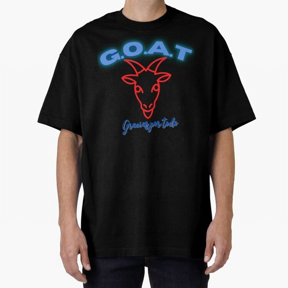 Lionel Messi THANKS GOAT Shirt Oversized T-Shirt Bring Home the FIFA World Cup 2026 Group Stage Journey through Cristiano Ronaldo Highlights, Spain and Netherlands Pride, Worldwide Fan Energy, Dramatic Goals, Stadium Lights and Championship