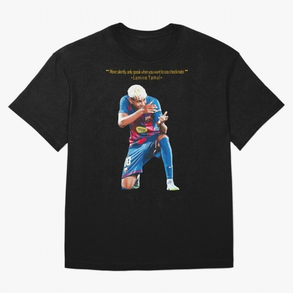 Move Silently Only Speak When You Want To Say Checkmate Lamine Yamal Classic T-Shirt Celebrate the Biggest Stage of FIFA World Cup 2026 Group Stage for Fans of Messi and Portugal, Bringing Soccer Culture, Superstar Moments, National Team Dreams and