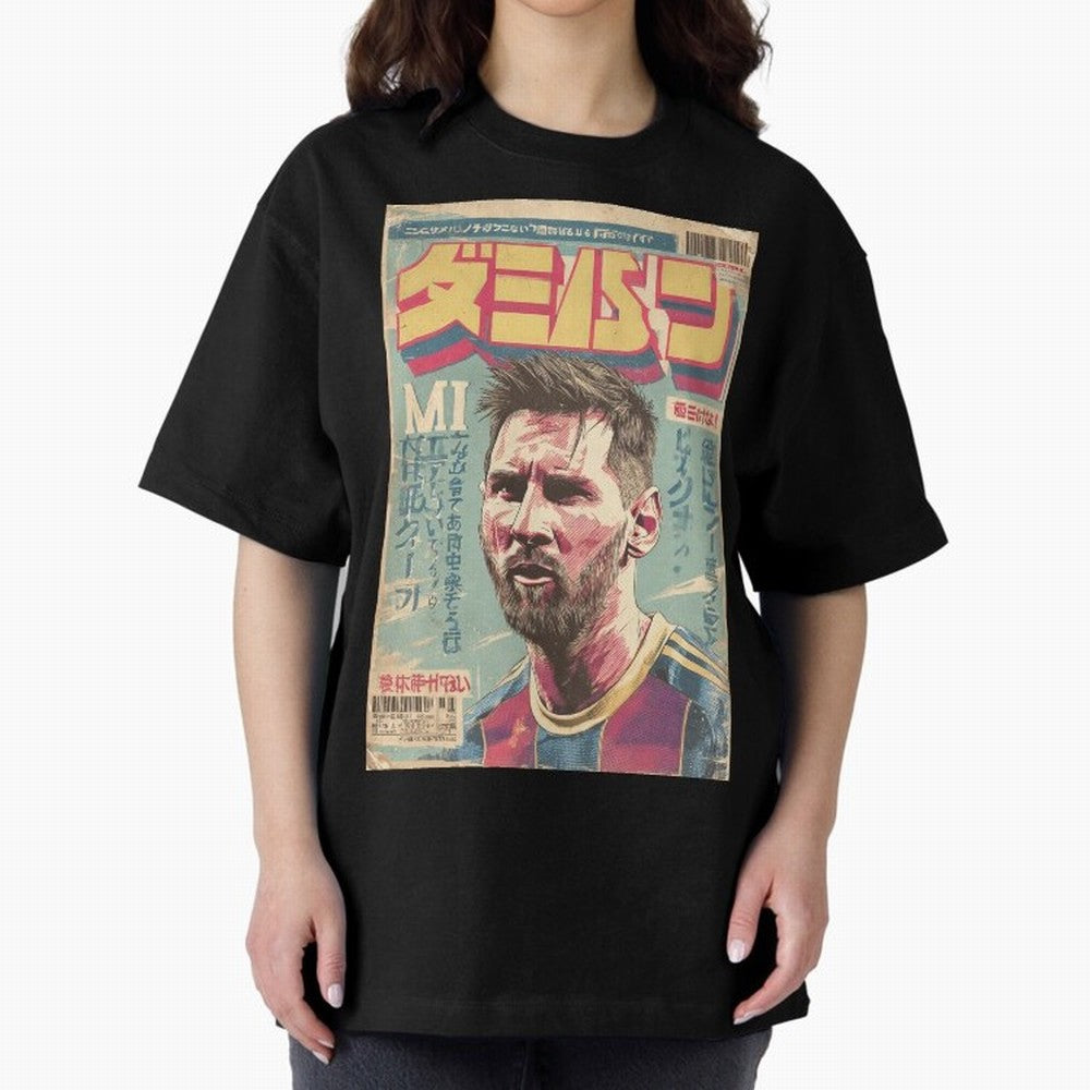Messi the Goat Japanese Vintage Poster Classic T-Shirt Keep the Legacy of FIFA World Cup 2026 Highlighting CR7 and Messi, Brazil, Portugal and Argentina Energy, Game Day Rituals, Football Legends, Country Pride and the Road to the Final; Made for