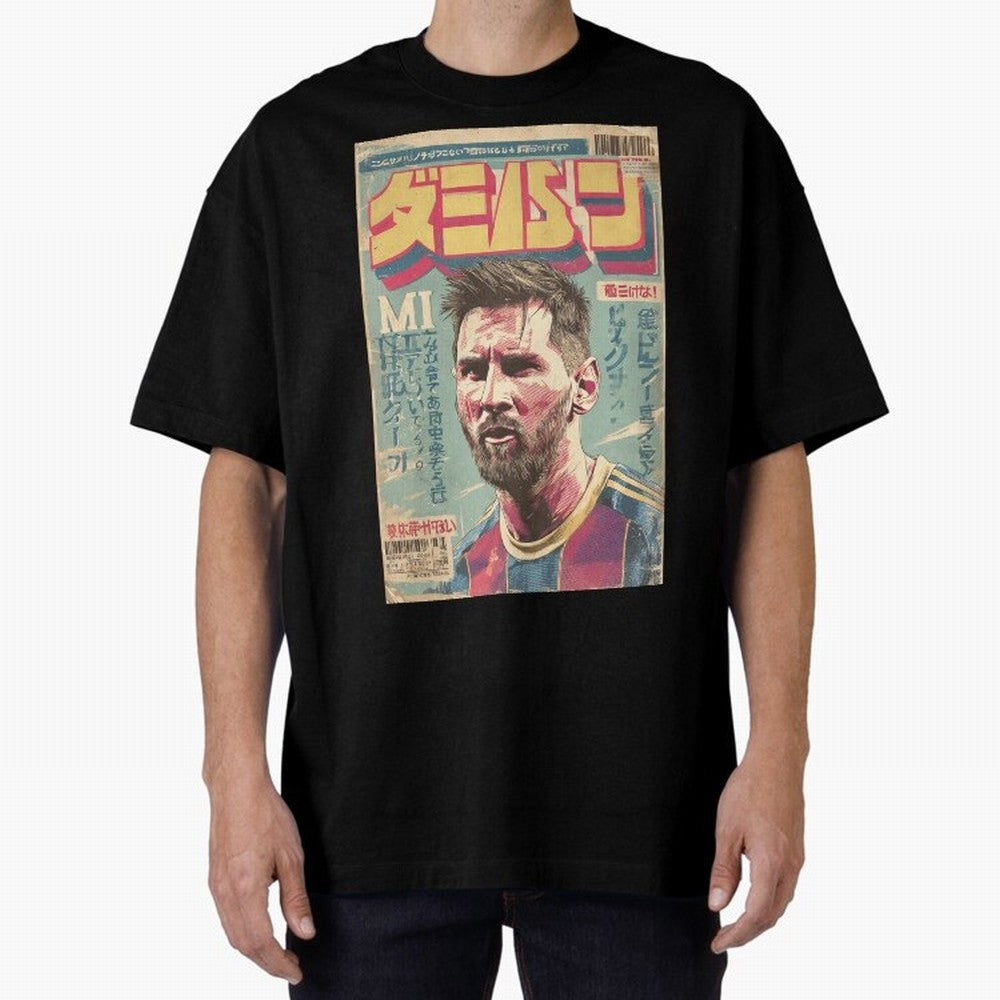 Messi the Goat Japanese Vintage Poster Classic T-Shirt Keep the Legacy of FIFA World Cup 2026 Highlighting CR7 and Messi, Brazil, Portugal and Argentina Energy, Game Day Rituals, Football Legends, Country Pride and the Road to the Final; Made for