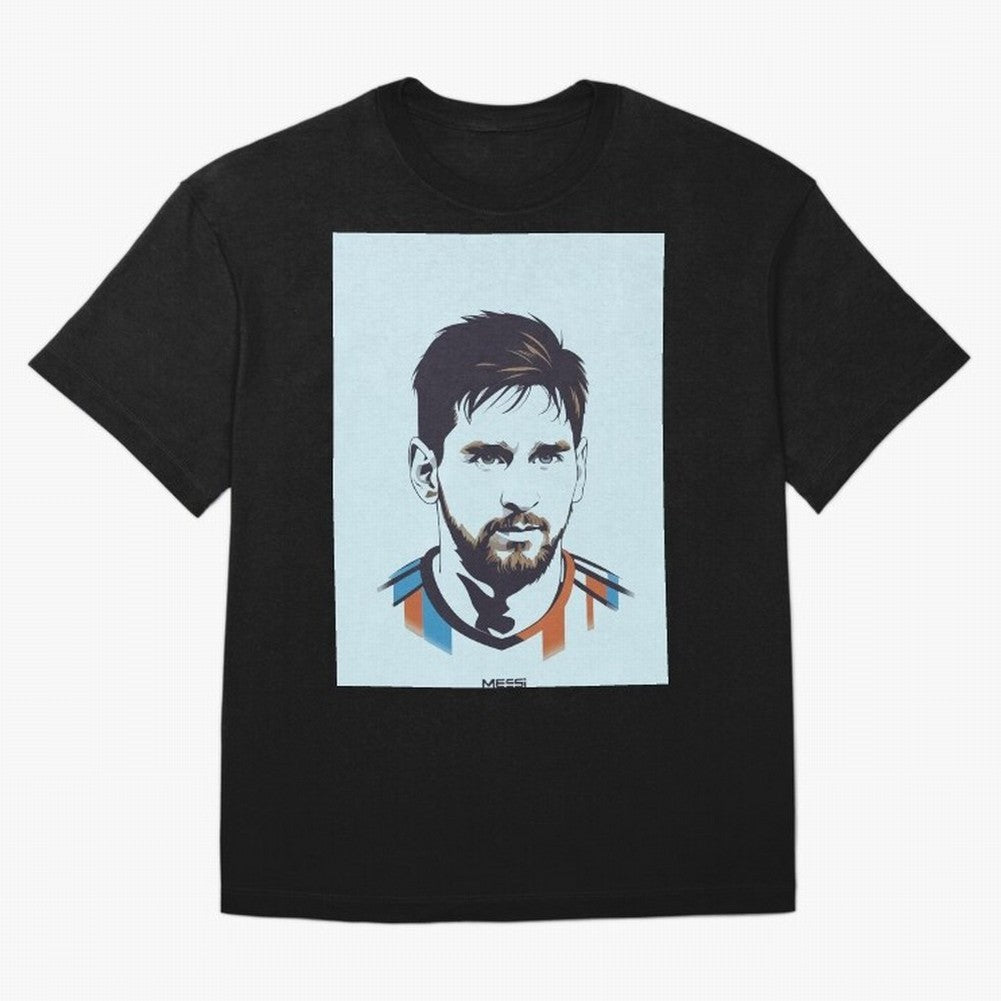 Messi Pop Art Portrait Classic T-Shirt Get Ready for Global Football Passion for FIFA World Cup 2026 USA Canada Mexico, Driven by Cristiano Ronaldo, Spain, Football Festival Excitement, Trophy Ambitions, Country Rivalries and Star Player Buzz;