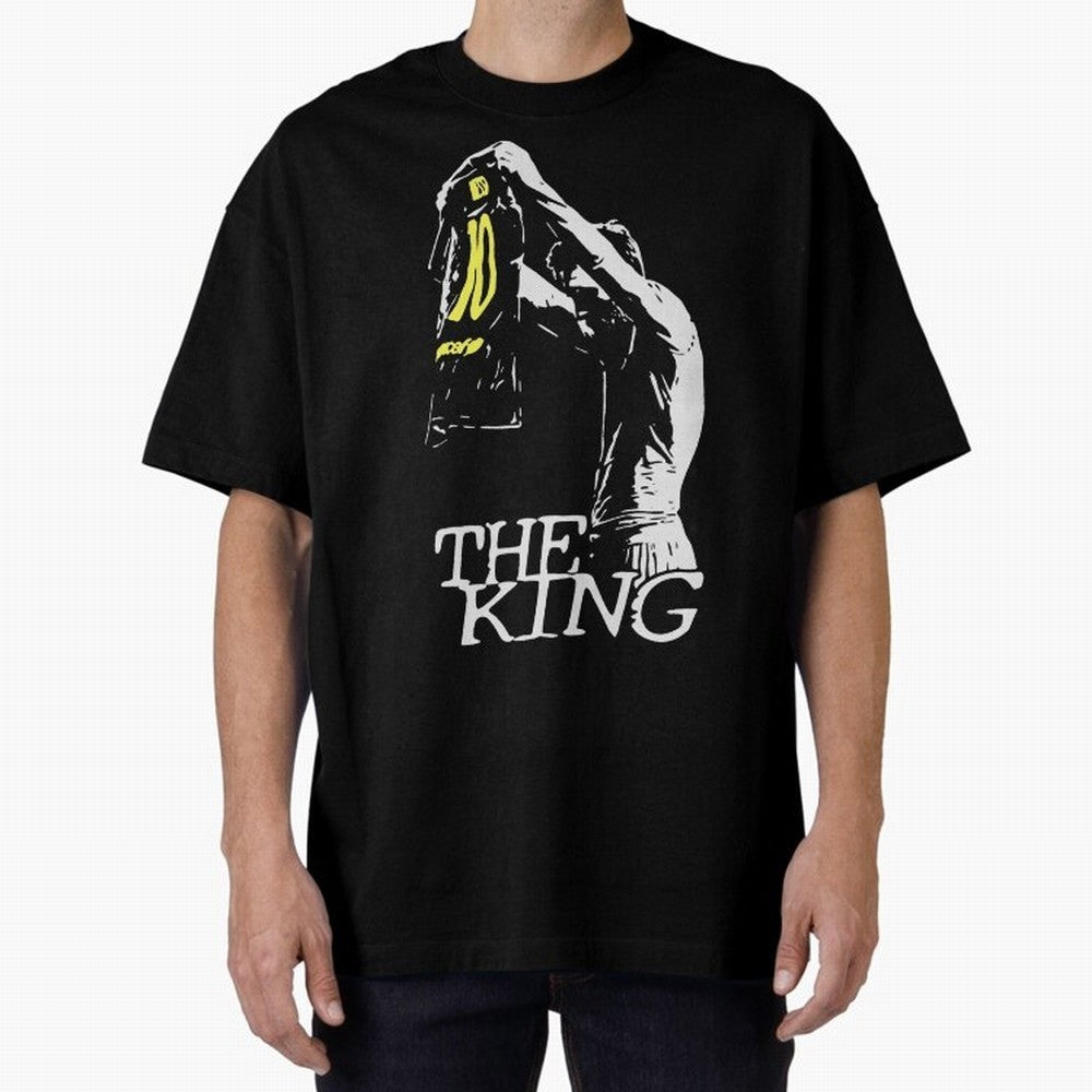 Messi Pop Art Portrait Oversized T-Shirt Celebrate Rivalries and Pride in Match Day Hype around FIFA World Cup 2026, Messi, CR7 and Mbappe, Portugal, Spain and Germany, Stadium Memories, Football Loyalty, International Chants and Championship