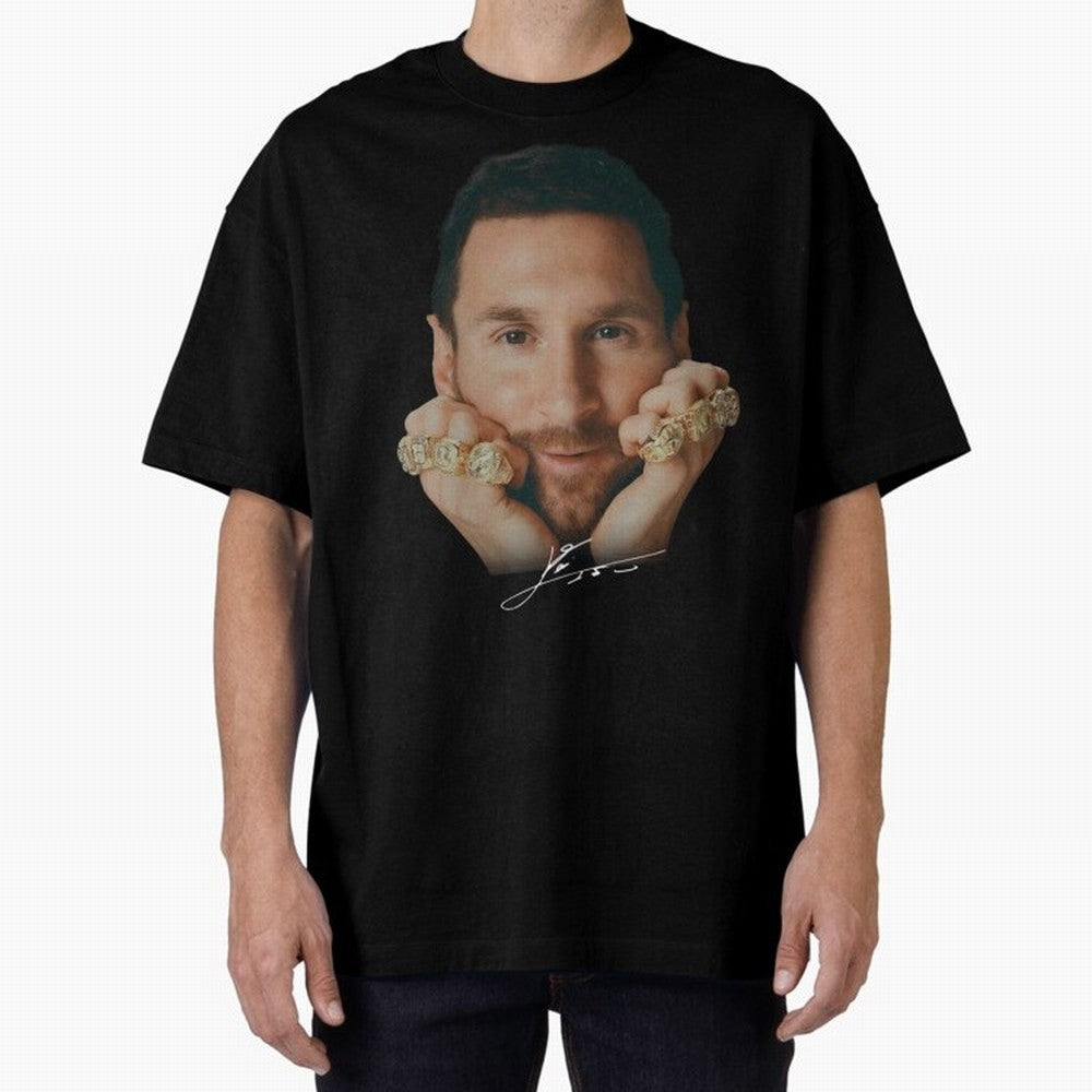 Lionel Messi 8 Ballon d'Or Gold Rings Classic T-Shirt Keep Football History Alive during Global Football Passion for FIFA World Cup 2026 Group Stage, Built around Messi, CR7 and Mbappe, Argentina, France and Brazil, Global Supporter Spirit,
