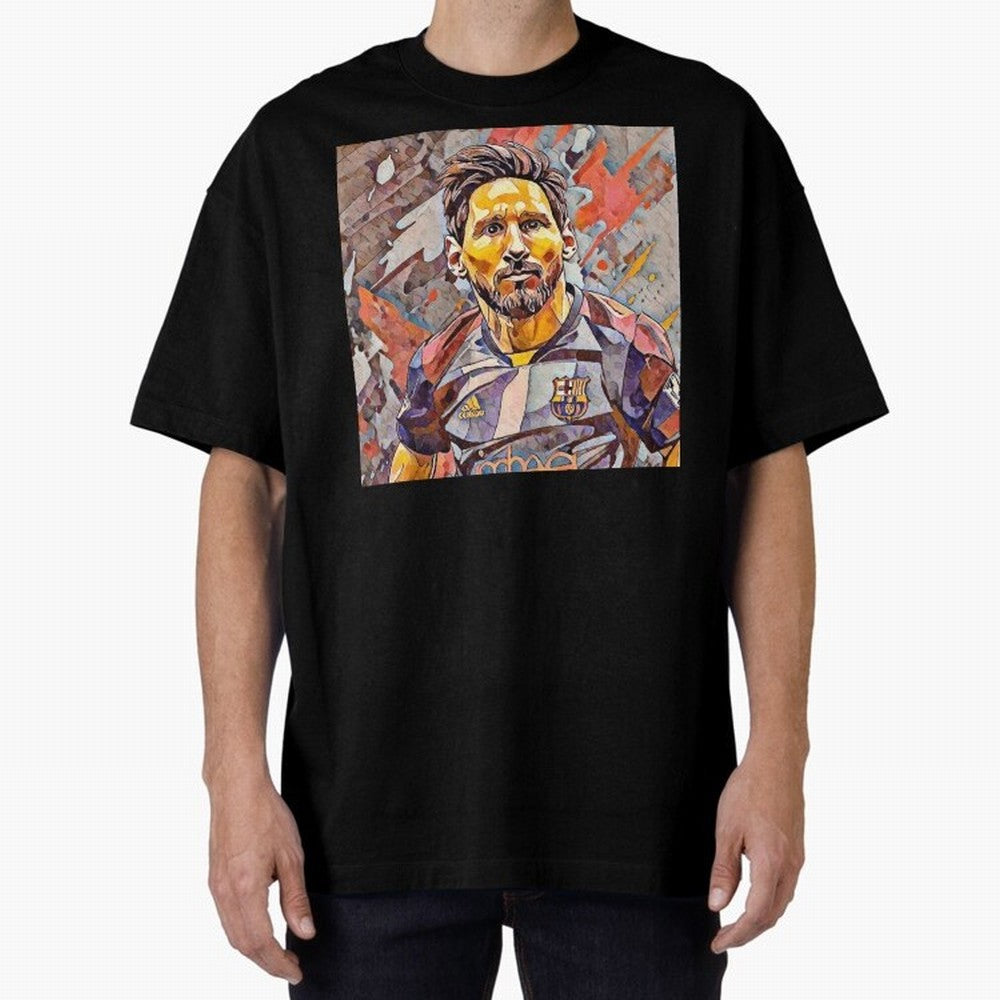 Messi Pop Art Portrait Classic T-Shirt Celebrate the Magic of the FIFA World Cup 2026 USA Canada Mexico Journey through Messi, CR7 and Mbappe Highlights, Spain Pride, Match Day Excitement, Supporter Culture, Golden Goals and Global Football