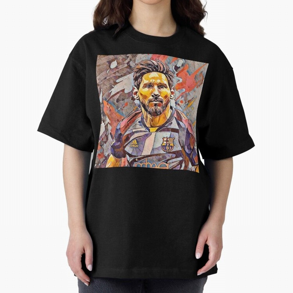 Messi Pop Art Portrait Classic T-Shirt Celebrate the Magic of the FIFA World Cup 2026 USA Canada Mexico Journey through Messi, CR7 and Mbappe Highlights, Spain Pride, Match Day Excitement, Supporter Culture, Golden Goals and Global Football
