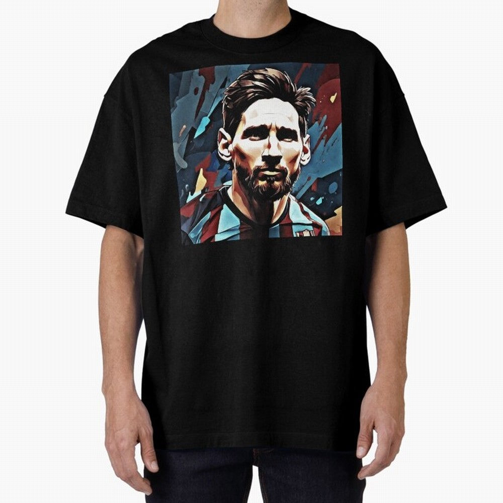 Messi The GOAT Oversized T-Shirt Celebrate Rivalries and Pride in FIFA World Cup 2026 Group Stage for Fans of Messi and Brazil, Bringing Football Passion, Legendary Performances, Festival Vibes and Supporter Community; Ideal for Fans Who Follow