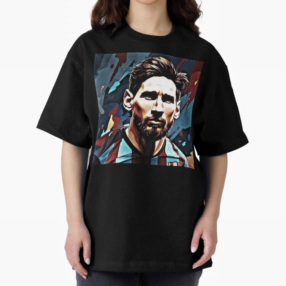 Messi The GOAT Oversized T-Shirt Celebrate Rivalries and Pride in FIFA World Cup 2026 Group Stage for Fans of Messi and Brazil, Bringing Football Passion, Legendary Performances, Festival Vibes and Supporter Community; Ideal for Fans Who Follow