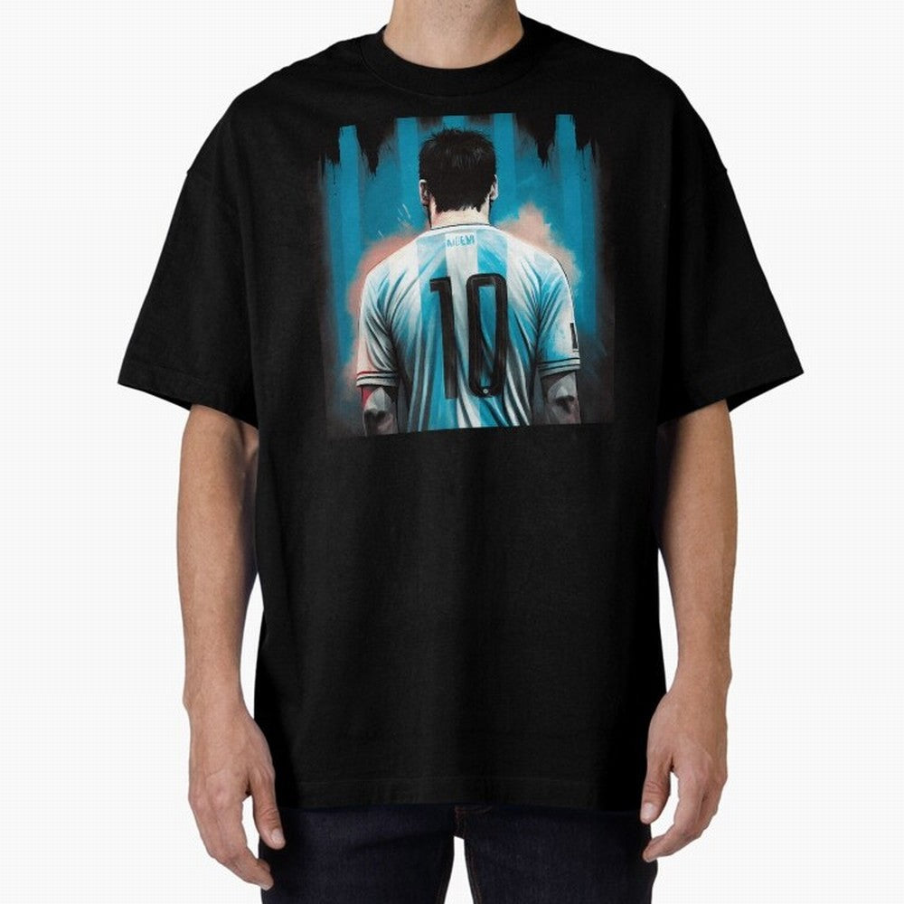 Messi The GOAT Oversized T-Shirt Experience FIFA World Cup 2026 Group Stage Driven by Messi and Cristiano Ronaldo, Portugal, Spain and Germany Energy, Supporter Pride, Iconic Celebrations, Legendary Names and Global Match Day Energy; Made for