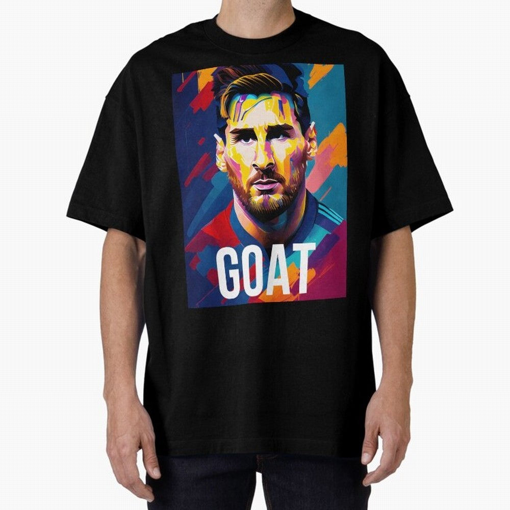 Messi Pop Art Portrait Classic T-Shirt Relive Global Football Passion for FIFA World Cup 2026, Capturing Cristiano Ronaldo, Spain and Netherlands, Retro Football Energy, Iconic Rivalries, Trophy Chase Drama and Stadium Atmosphere; Built for