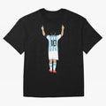 Messi Pop Art Portrait Classic T-Shirt Cheer for Global Football Passion for FIFA World Cup 2026 USA Canada Mexico, Built around Cristiano Ronaldo, Haaland and CR7, Argentina, Goal Celebration Energy, Supporter Heritage, Football Icons and