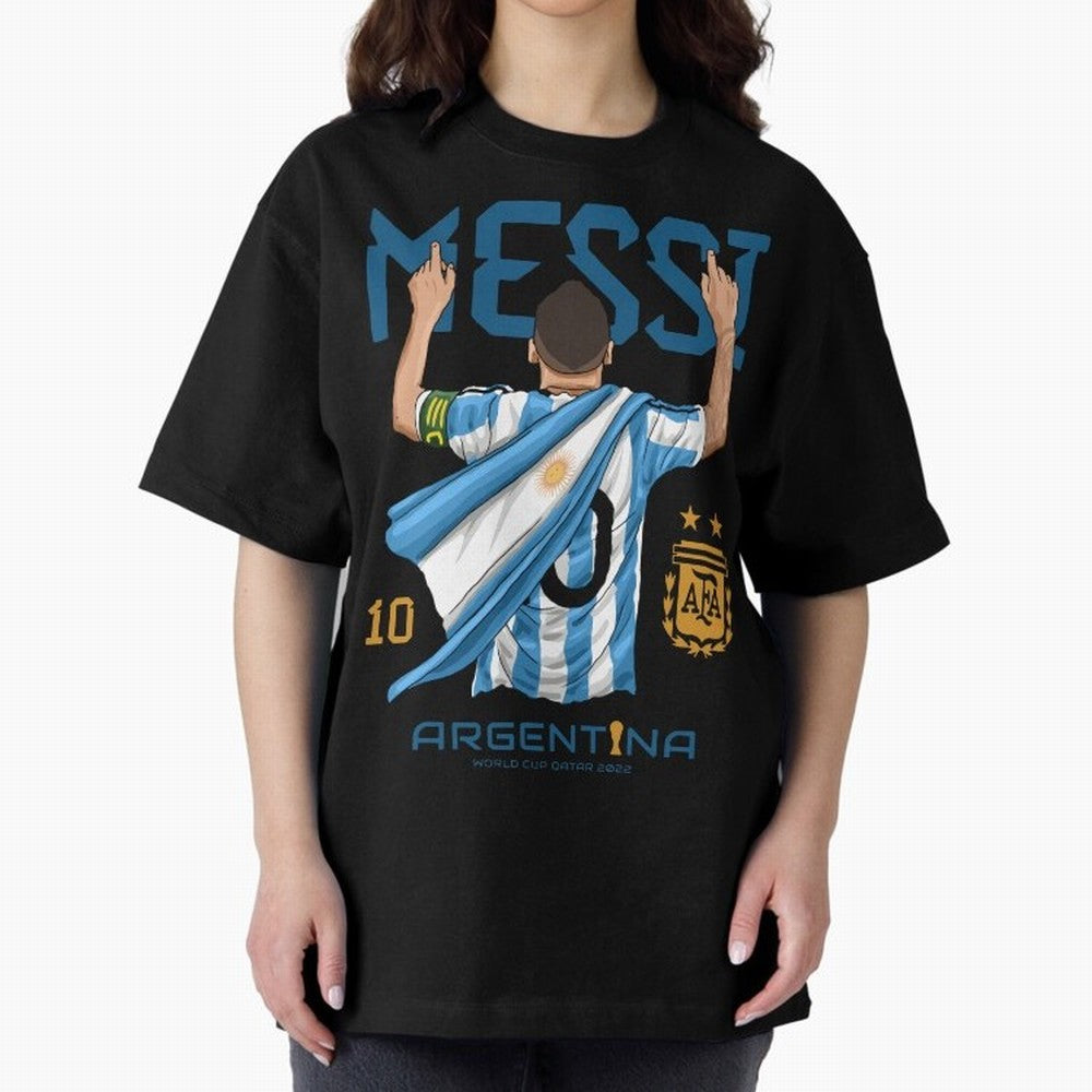 Messi Pop Art Portrait Classic T-Shirt Bring Bold Fan Energy to Global Football Passion for FIFA World Cup 2026 Group Stage, Inspired by Neymar, Haaland and Cristiano Ronaldo, England, Worldwide Fan Energy, Dramatic Goals, Stadium Lights and