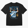 Messi Pop Art Portrait Classic T-Shirt Bring Bold Fan Energy to Global Football Passion for FIFA World Cup 2026 Group Stage, Inspired by Neymar, Haaland and Cristiano Ronaldo, England, Worldwide Fan Energy, Dramatic Goals, Stadium Lights and