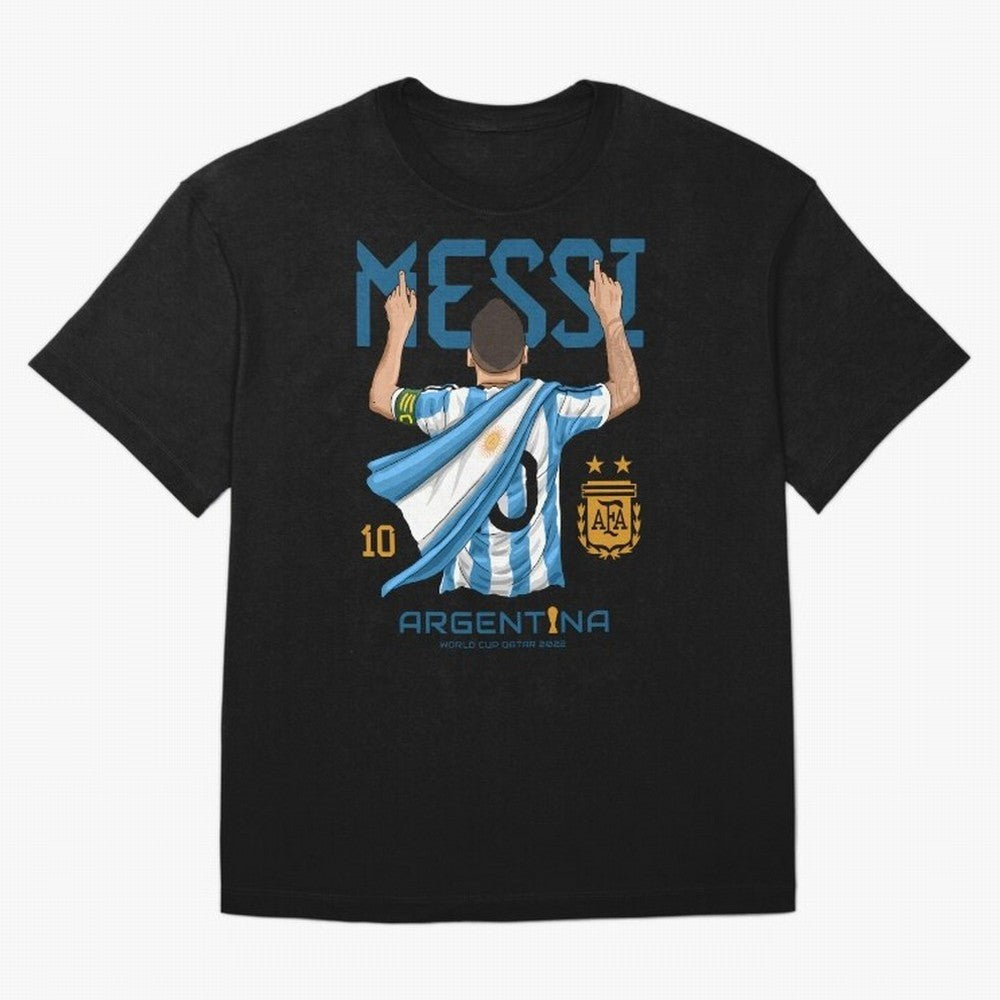 Lionel Messi Argentina Champions World Cup Essential T-Shirt Bring International Match Energy to FIFA World Cup 2026 for Fans of Mbappe and Spain, Bringing Stadium Chants, National Pride, Trophy Dreams and Unforgettable Football Memories; Great for