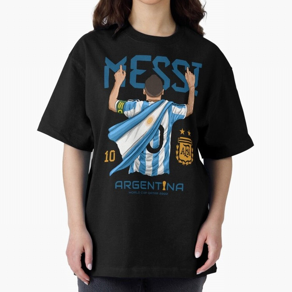 Lionel Messi Argentina Champions World Cup Essential T-Shirt Bring International Match Energy to FIFA World Cup 2026 for Fans of Mbappe and Spain, Bringing Stadium Chants, National Pride, Trophy Dreams and Unforgettable Football Memories; Great for
