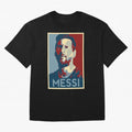 Lionel Messi Oversized T-Shirt Celebrate Fan Culture around FIFA World Cup 2026 for Fans of Messi and Argentina, Bringing Championship Spirit, Famous Goals, Roaring Crowds and International Football Unity; Perfect for Fans, Collectors, Family