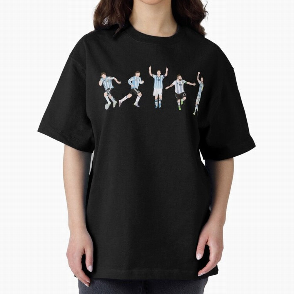 Messi in the World Cups since 2006 Oversized T-Shirt Create FIFA World Cup 2026 USA Canada Mexico Spirit, Highlighting Germany, Messi, Tournament Hype, Historic Matchups, Family Viewing Parties and Global Sports Pride; Ideal for Fans Who Follow