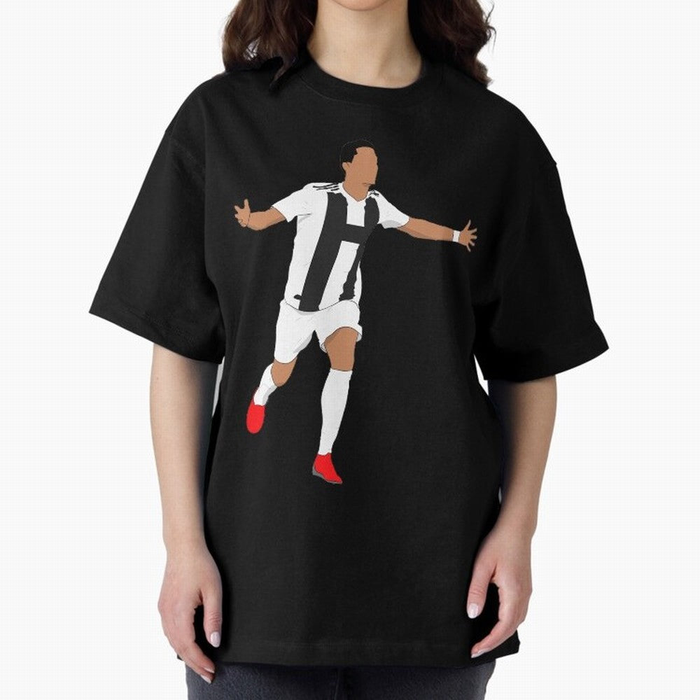 Ronaldo Oversized T-Shirt Represent FIFA World Cup 2026 Spirit, Highlighting Portugal, Spain and Germany, Neymar, Haaland and Cristiano Ronaldo, Champion Mindset, Group Stage Buzz, Knockout Tension and Passionate Fan Culture; Great for Watch