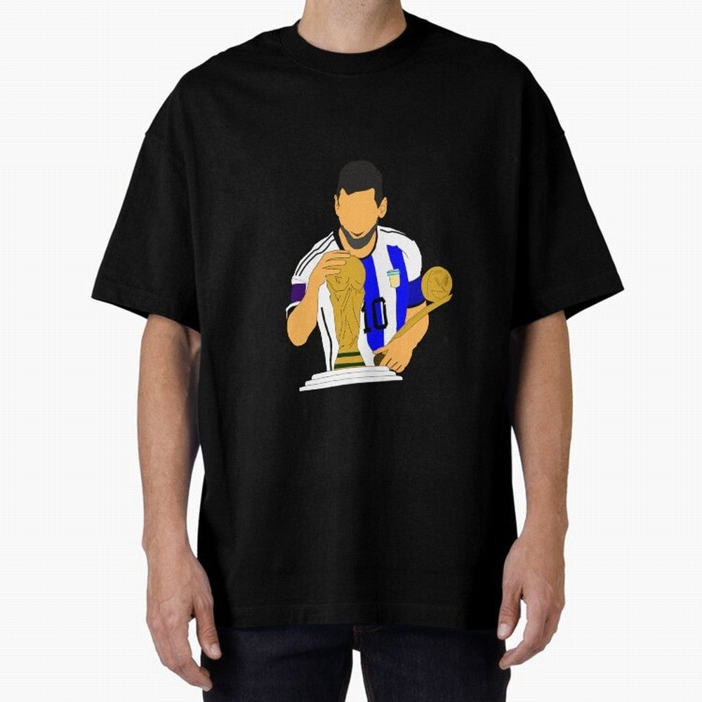 lionel messi Oversized T-Shirt Celebrate the Stars of Global Football Passion for FIFA World Cup 2026 USA Canada Mexico, Filled with Neymar, Haaland and Cristiano Ronaldo, France, Football Passion, Legendary Performances, Festival Vibes and