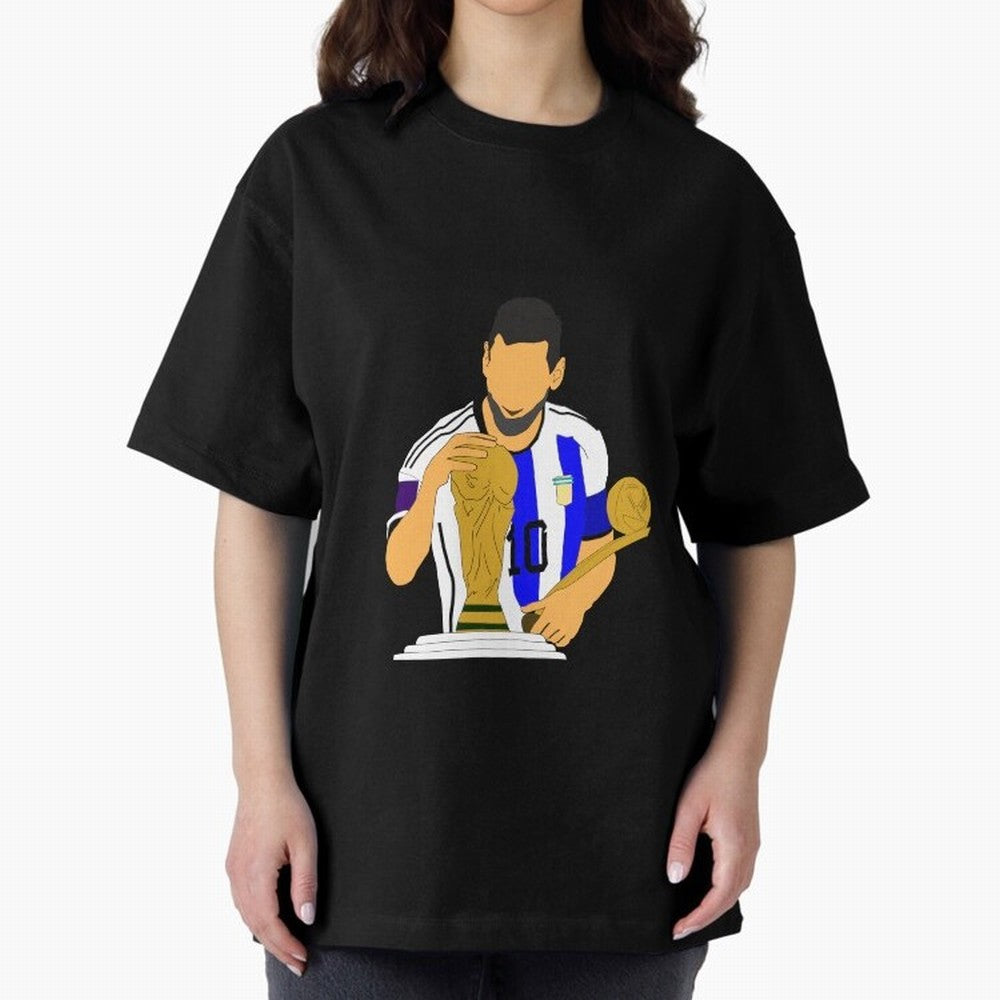 lionel messi Oversized T-Shirt Celebrate the Stars of Global Football Passion for FIFA World Cup 2026 USA Canada Mexico, Filled with Neymar, Haaland and Cristiano Ronaldo, France, Football Passion, Legendary Performances, Festival Vibes and