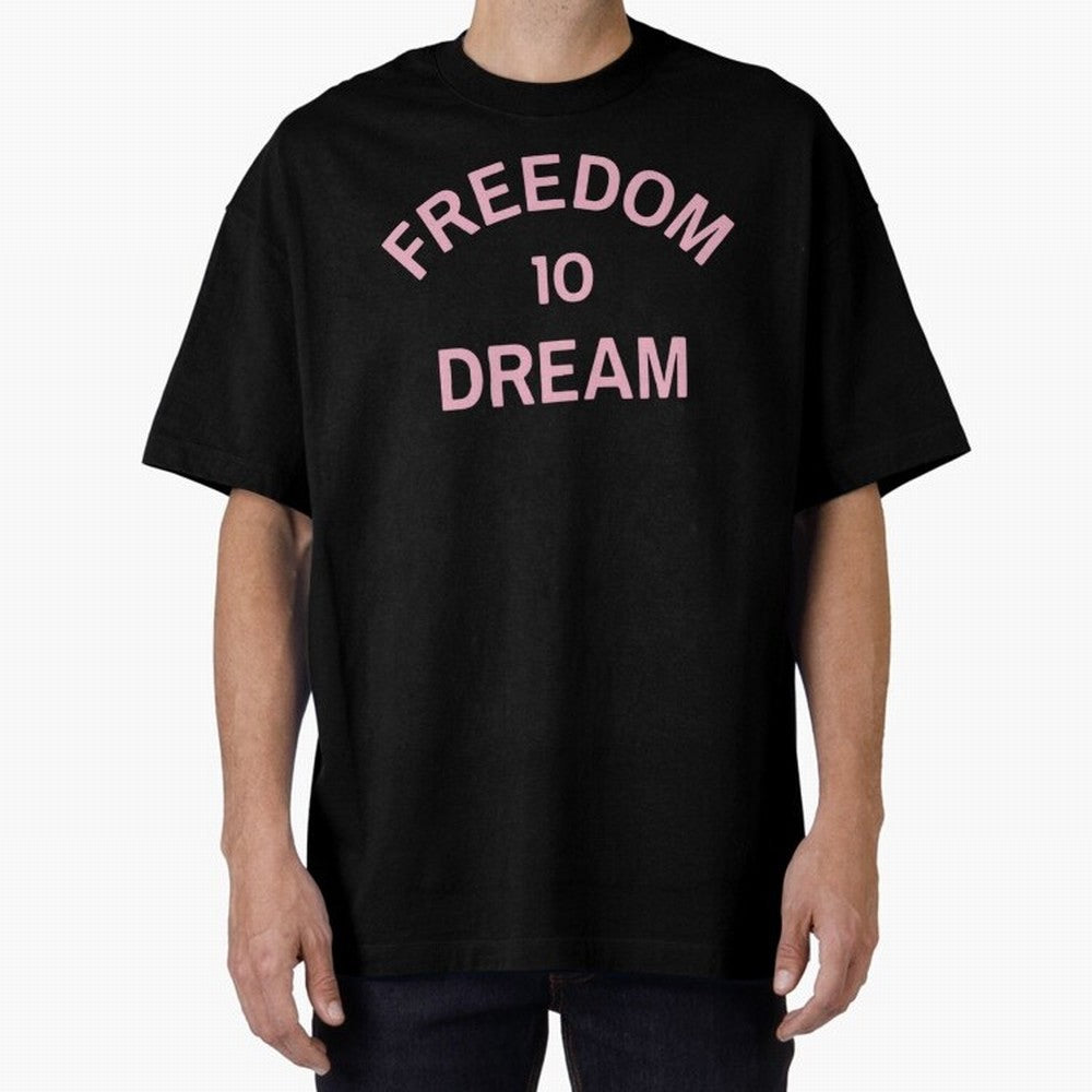 Freedom 10 Dream Oversized T-Shirt Celebrate National Team Dreams in Match Day Hype around FIFA World Cup 2026 Group Stage, Neymar, Argentina and Brazil, Championship Spirit, Famous Goals, Roaring Crowds and International Football Unity; Ideal for