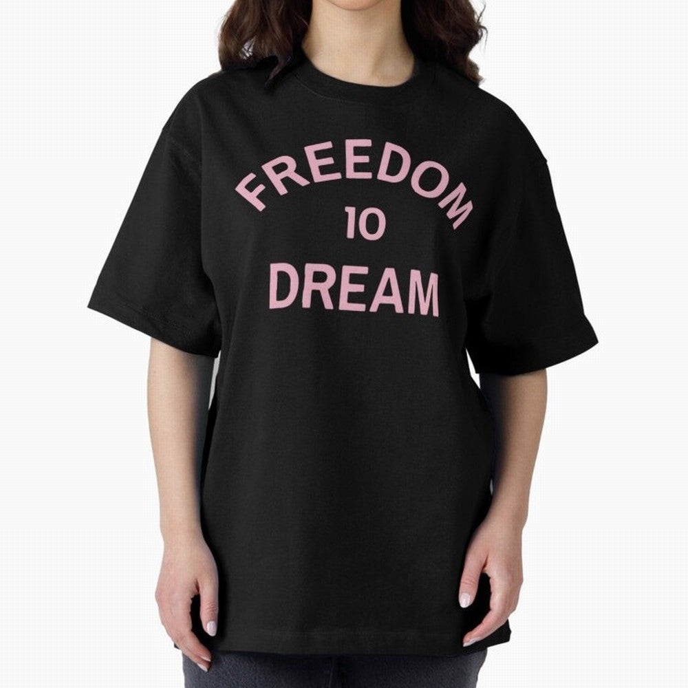 Freedom 10 Dream Oversized T-Shirt Celebrate National Team Dreams in Match Day Hype around FIFA World Cup 2026 Group Stage, Neymar, Argentina and Brazil, Championship Spirit, Famous Goals, Roaring Crowds and International Football Unity; Ideal for