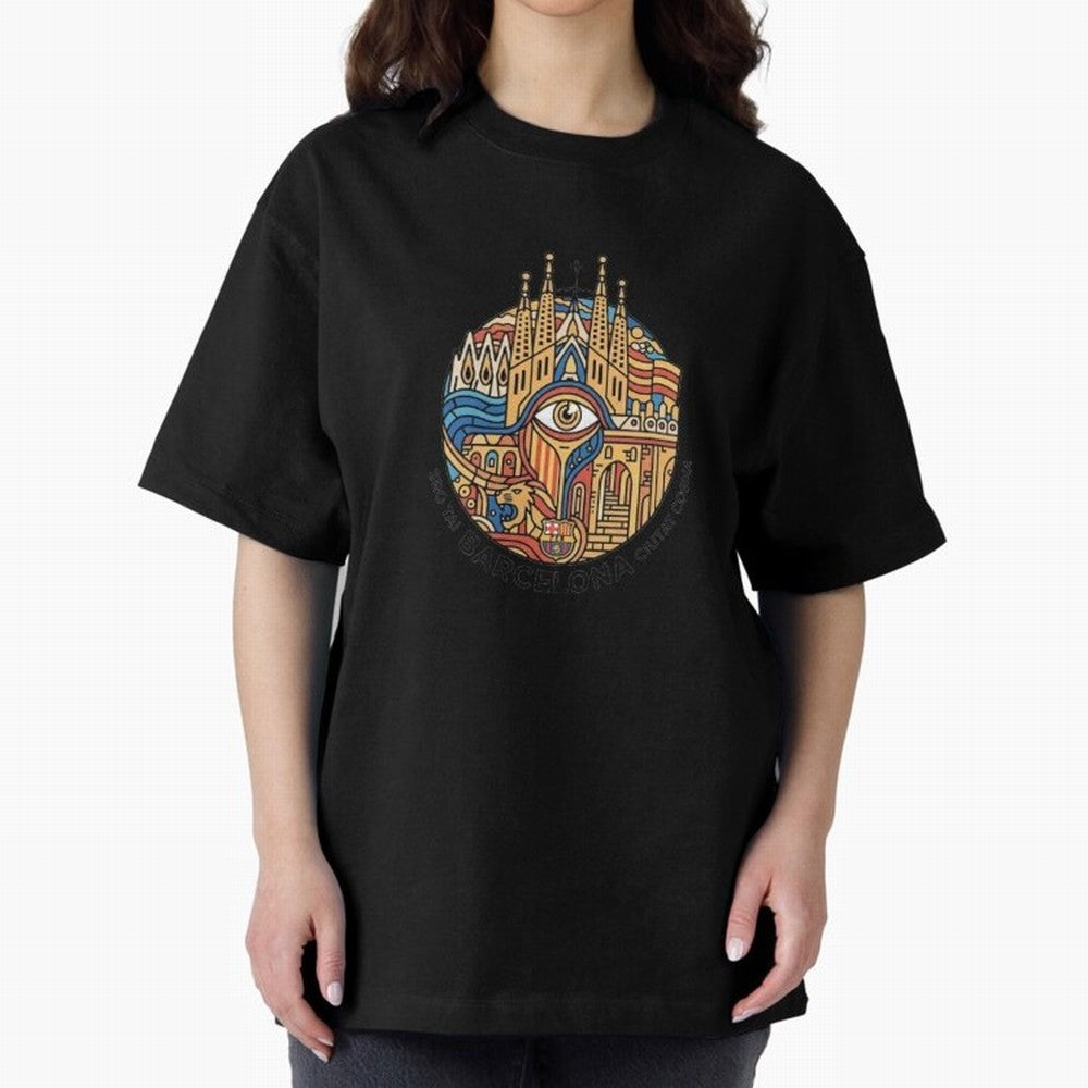 BARCELONA Oversized T-Shirt Carry the FIFA World Cup 2026 Journey through Neymar Highlights, Argentina and Brazil Pride, Tournament Hype, Historic Matchups, Family Viewing Parties and Global Sports Pride; Built for Supporters Chasing Trophy Dreams,